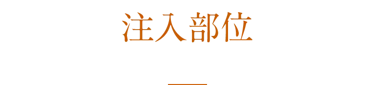 注入部位