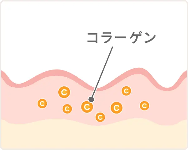 自然治癒が働き、繊維芽細胞が活発になり、コラーゲン生成を促進します。