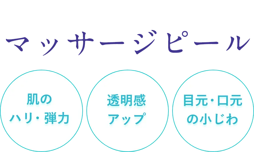 ワンランク上のスペシャルピーリング マッサージピール|肌の ハリ・弾力・透明感アップ・目元・口元 の小じわ