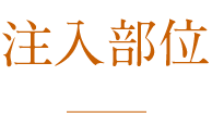 注入部位