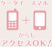 携帯電話でもスマホでもアクセスOK